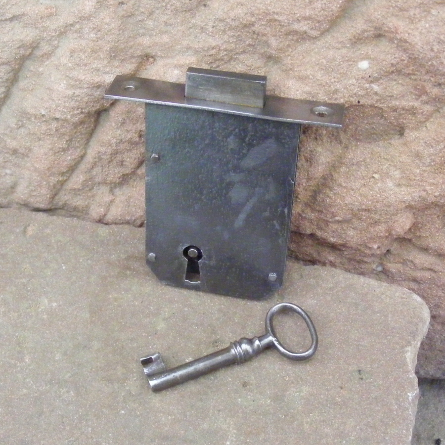 altes Einsteckschloss Schrankschloss Schubladenschloss Möbelschloss